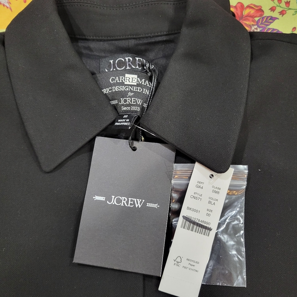 J Crew Parc dress in four-season stretch $188 Retail Black Classic LBD CN571 - Picture 14 of 15